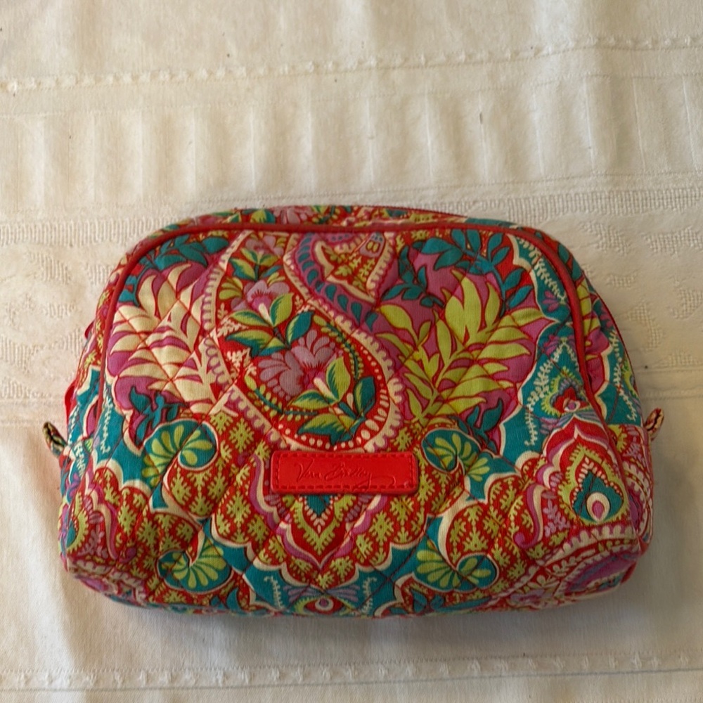EUC Vera Bradley Multicolor Paisley Cosmetics case